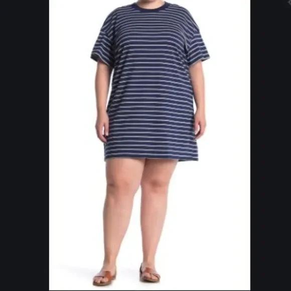 Madewell Tina Stripe T-Shirt Dress - Picture 3 of 7